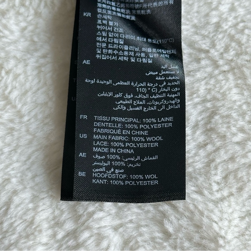 Sandro Wool Navy Blue Long Sleeve Crewneck Sweater XS (2) - Picture 11 of 14